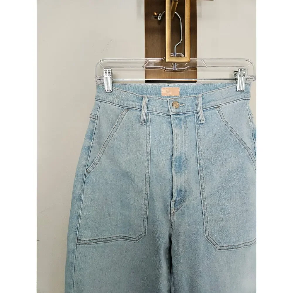 Mother Denim Women's The Wrapper Patch Springy Ankle Jeans Chill Pill Size 26 - Picture 7 of 16